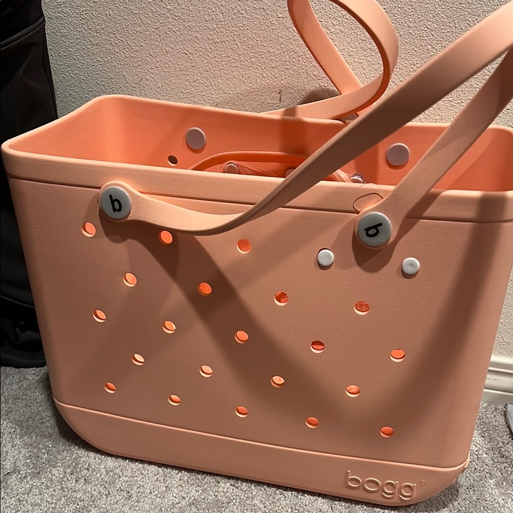 Bogg Peach Tote Bag